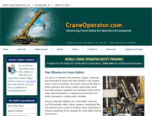 Tablet Screenshot of craneoperator.com